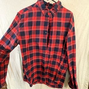 Red Flannel Button Up Shirt